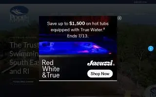 Dartmouth Pools & Spas website