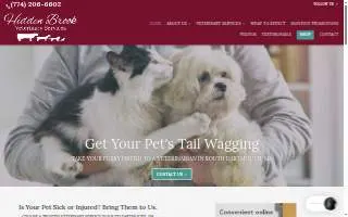 Hidden Brook Veterinary Services website