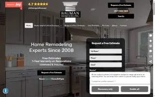 Bauman Remodeling website