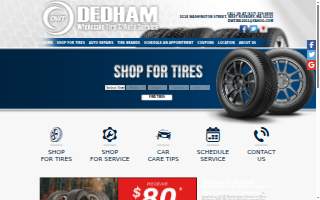 Dedham Wholesale Tire & Auto Service website