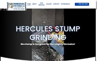 Hercules Stump Grinding website