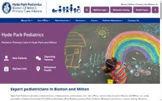 Hyde Park Pediatrics PC website