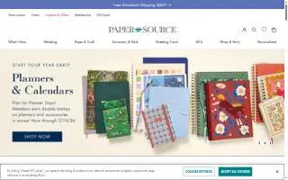 Paper Source of Dedham website