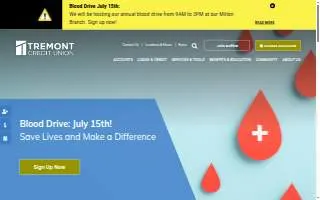Tremont Credit Union of Dedham website