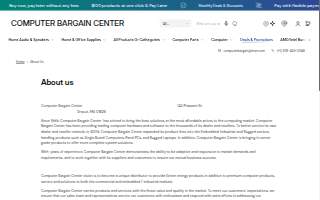 Computer Bargain Center