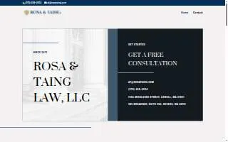Rosa & Taing Law, LLC of Dracut website
