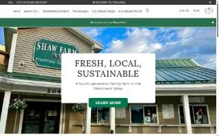 Shaw Farm Dairy website