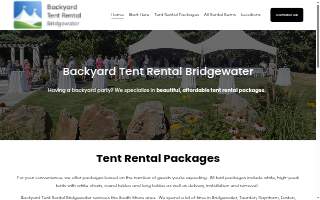 Backyard Tent Rental (Bridgewater)