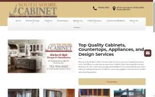 South Shore Cabinet & Appliance Center Inc. website