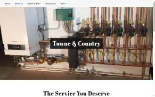 Towne & Country Plumbing & Heating website