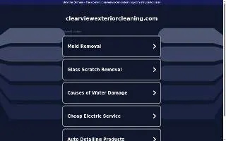 Clear View Exterior Cleaning of East Longmeadow website