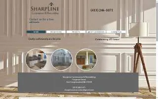 SharpLine Construction and Remodeling website