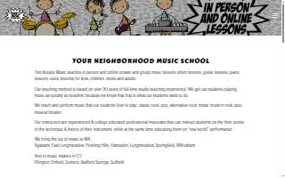 Tom Kopyto Music LLC of East Longmeadow website