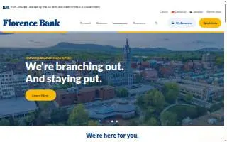 Florence Bank - Easthampton website