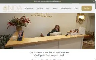 Onda Medical Aesthetics and Wellness of Easthampton website