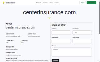 Center Insurance Agency