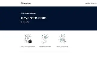 Drycrete Waterproofing of Easton website