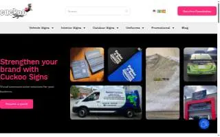 Cuckoo Signs - Cars Wrap - Uniforms website