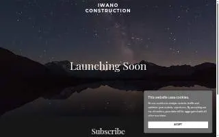 Iwano Construction, Inc. website