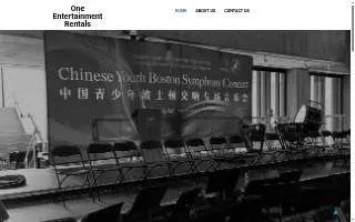 One Entertainment Rentals website