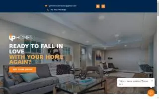 Up Homes Contractor website