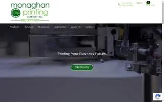 Monaghan Printing Co website