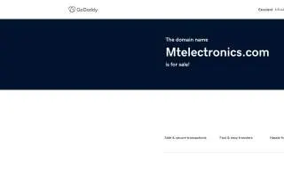 MT Electronics of Fairhaven website