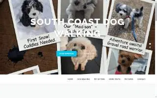 South Coast Dog Walking website