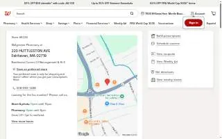 Walgreens of Fairhaven website