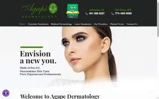 Agape Dermatology Fall River website