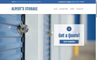 Alperts Storage website