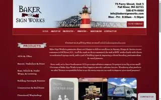 Baker Sign Works Inc website
