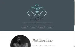 Bella Donna Massage website