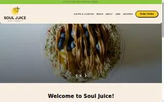 Soul Juice website