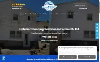 Blue Wave House Wash of Falmouth website