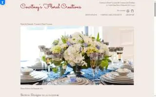 Courtney's Floral Creations website