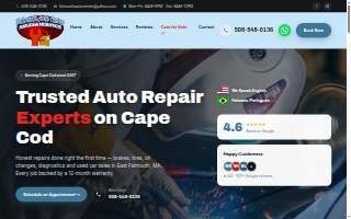 Falmouth Auto Center website