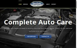 Desilets Auto Repair website