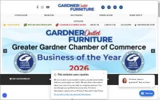 Gardner Outlet Furniture website