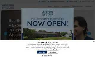Longwood EYE & LASIK of Fitchburg website