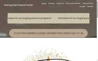 Shining Starz Dance Center of Fitchburg website