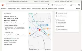 Walgreens of Fitchburg website