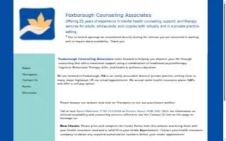 Foxborough Counseling Associates website
