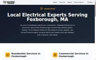 Hassett Electrical Services of Foxborough website