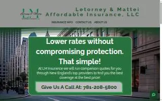 Letorney & Mattei Affordable Insurance website