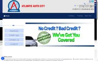 Atlantis Auto City website