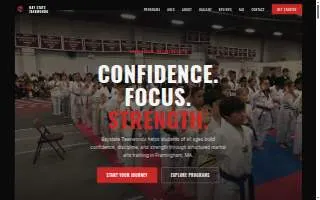 Baystate Taekwondo Academy website