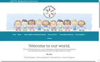 Circle of Friends Preschool website