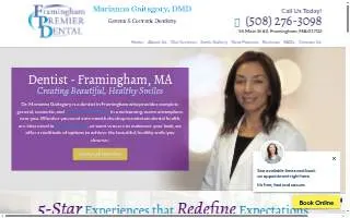 Framingham Premier Dental website