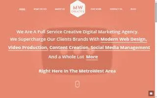 MetroWest Creative website